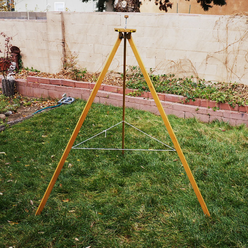 wooden tripod for camera