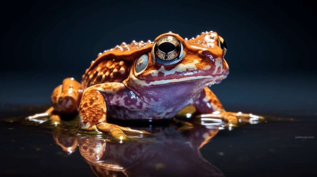 A fully grown adult frog