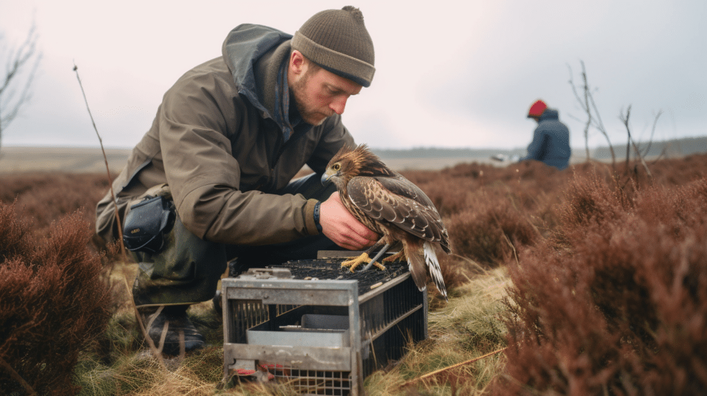 the process of bird ringing and monitoring