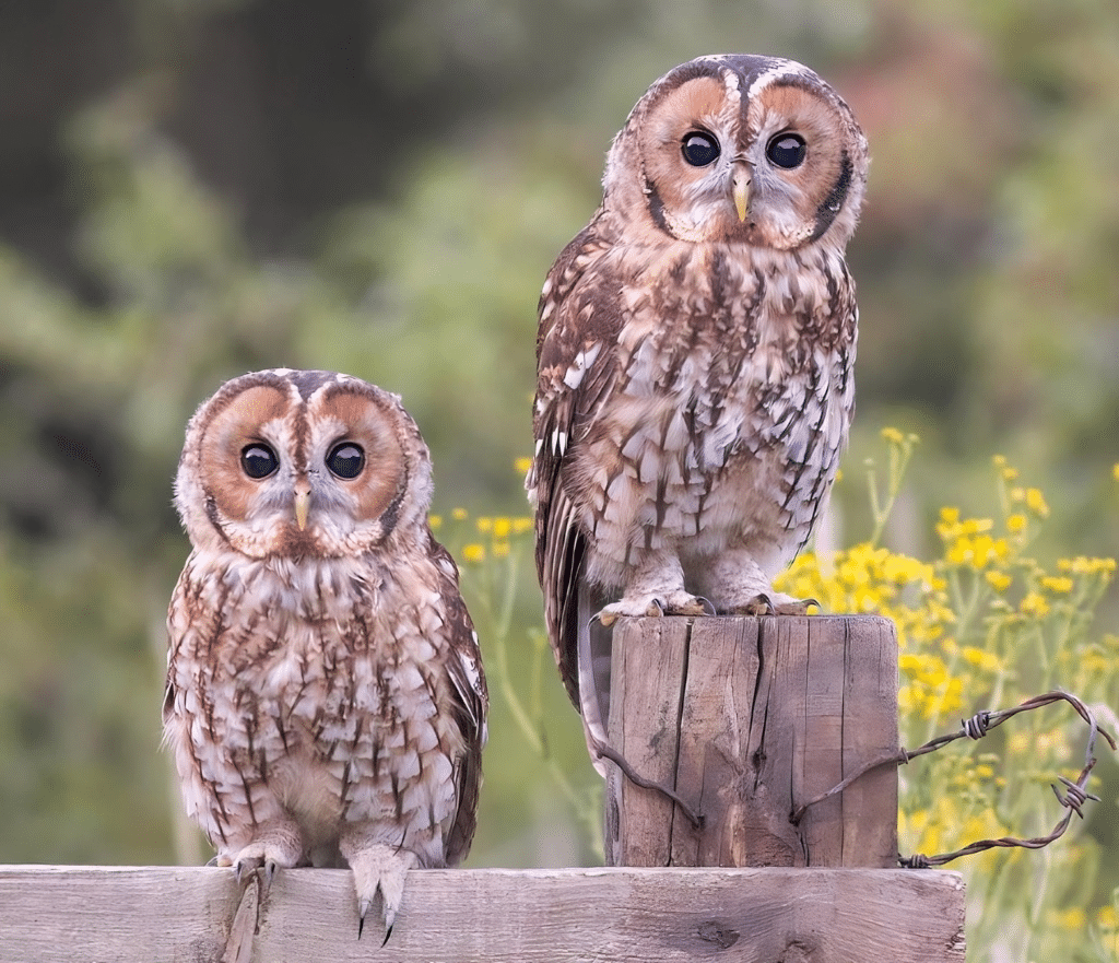 Young tawny owls. Credit: turnipian