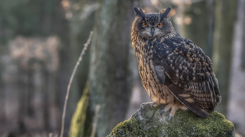 European Eagle Owl (Bubo Bubo)