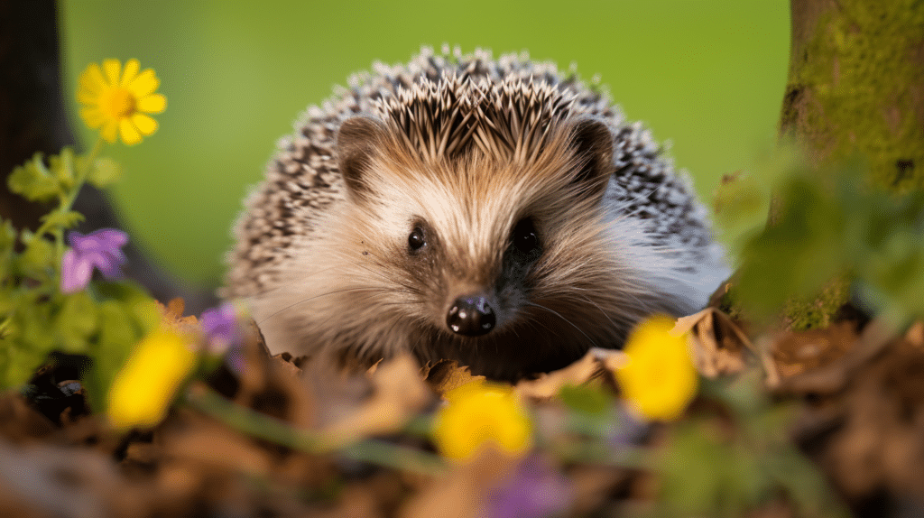 Hedgehogs in the garden