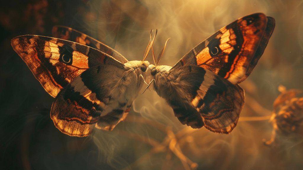 moths mating